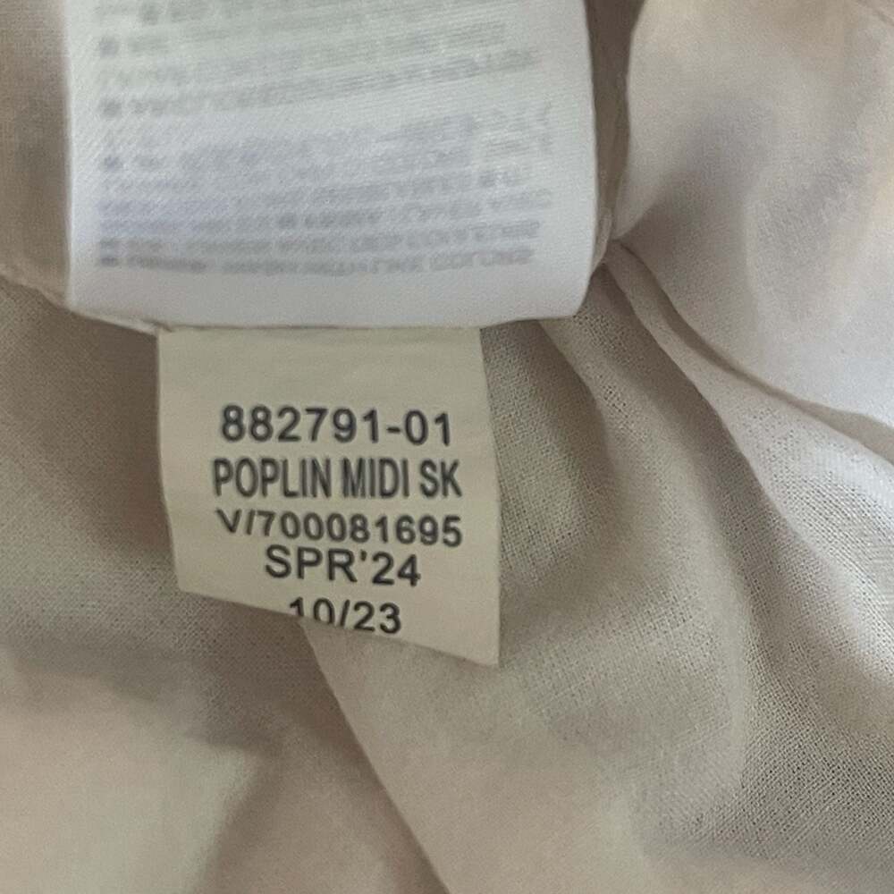 Banana Republic Poplin Midi Skirt in white cream - multiple sizes available - Picture 5 of 6
